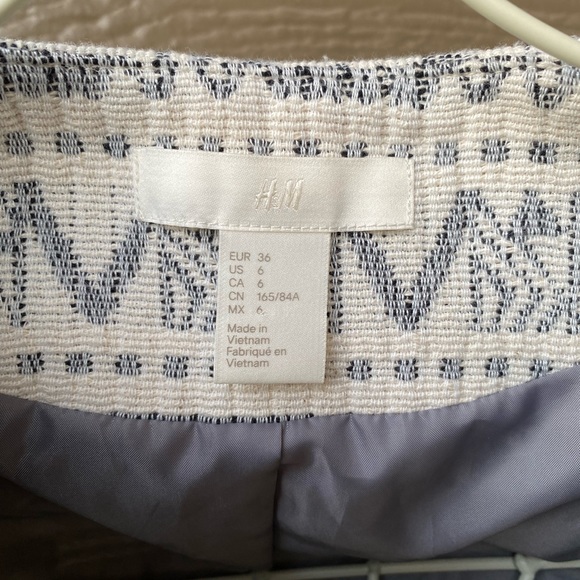 H&M Princess Neckline Tailored Jacket Blazer, women’s - Picture 12 of 15